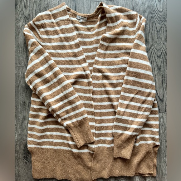 Madewell Other - Madewell Women's Cardigan in Tan and White Stripes